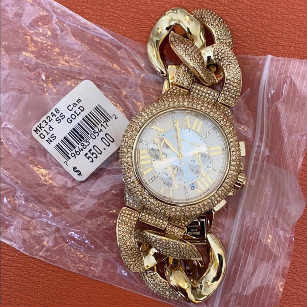 Camille Chronograph Champagne Dial Gold GlitzWatch